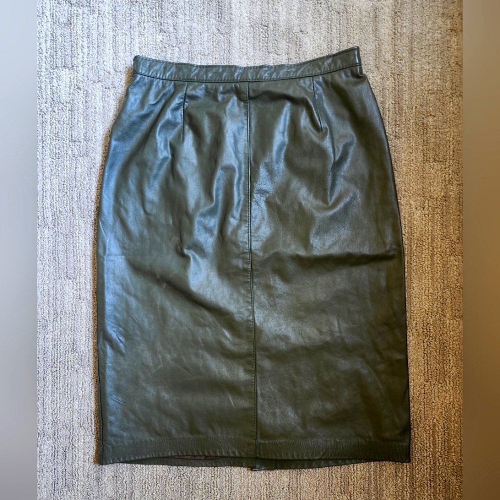 Vintage leather skirt